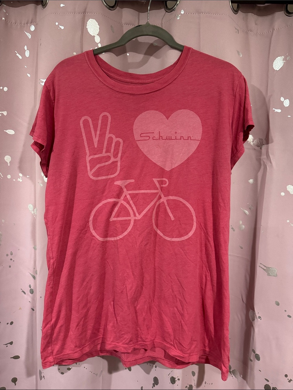 Schwinn Rose Pink Graphic Bike Tee
